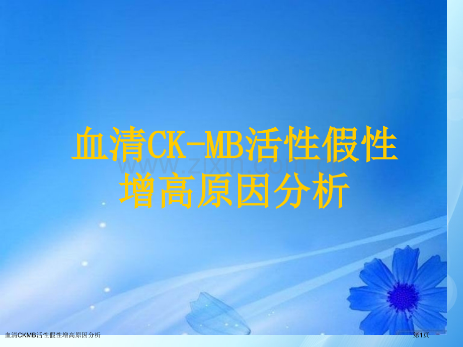 血清CKMB活性假性增高原因分析.pptx_第1页