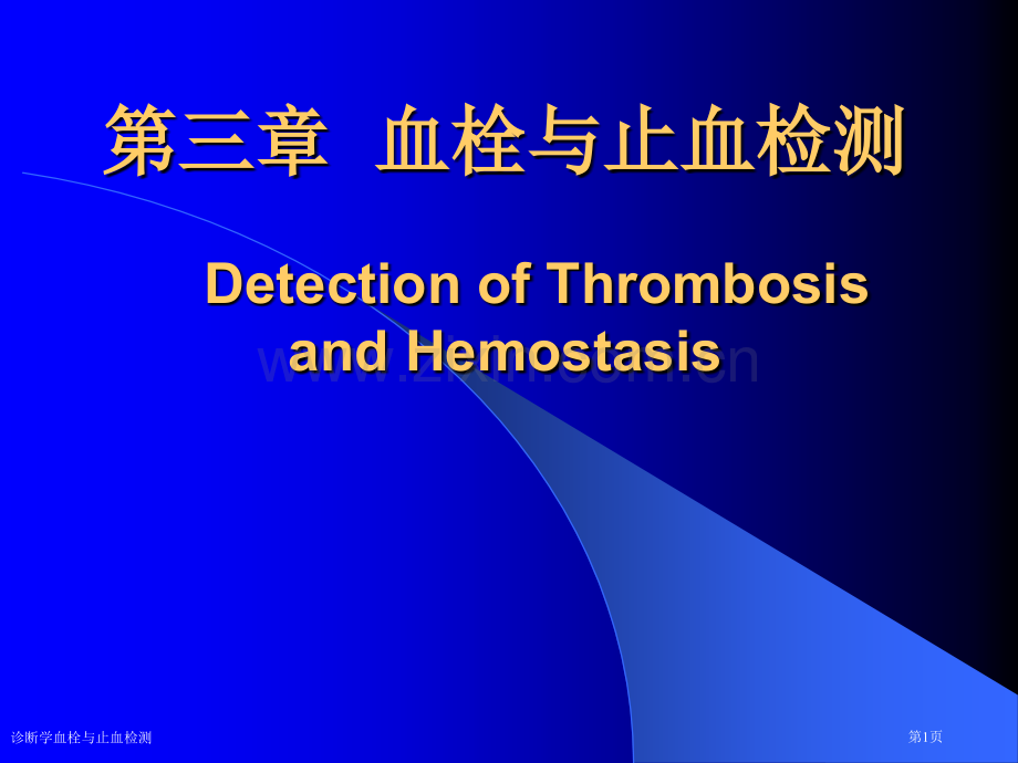 诊断学血栓与止血检测专家讲座.pptx_第1页