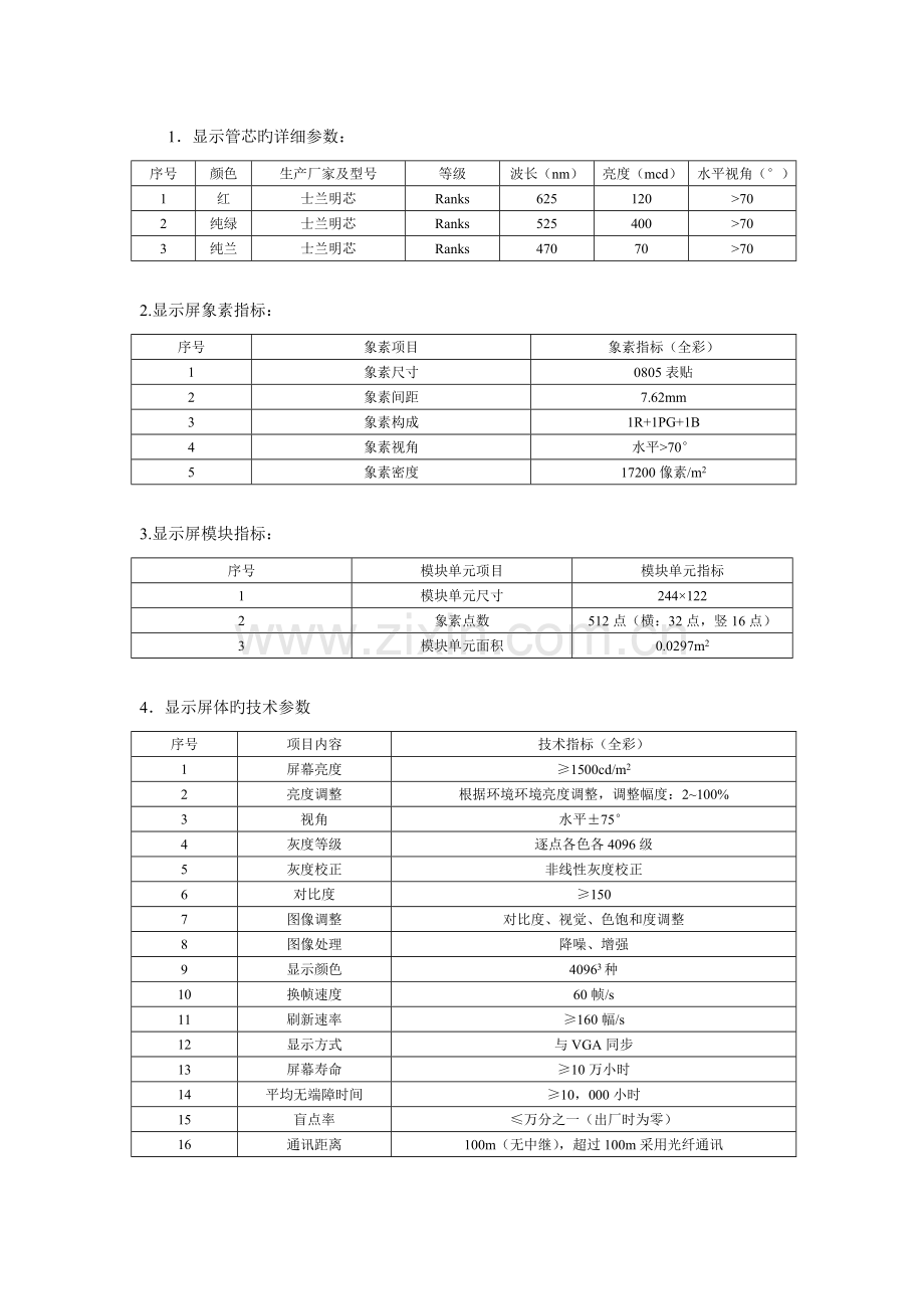 门急诊大楼电子显示屏技术参数.doc_第2页