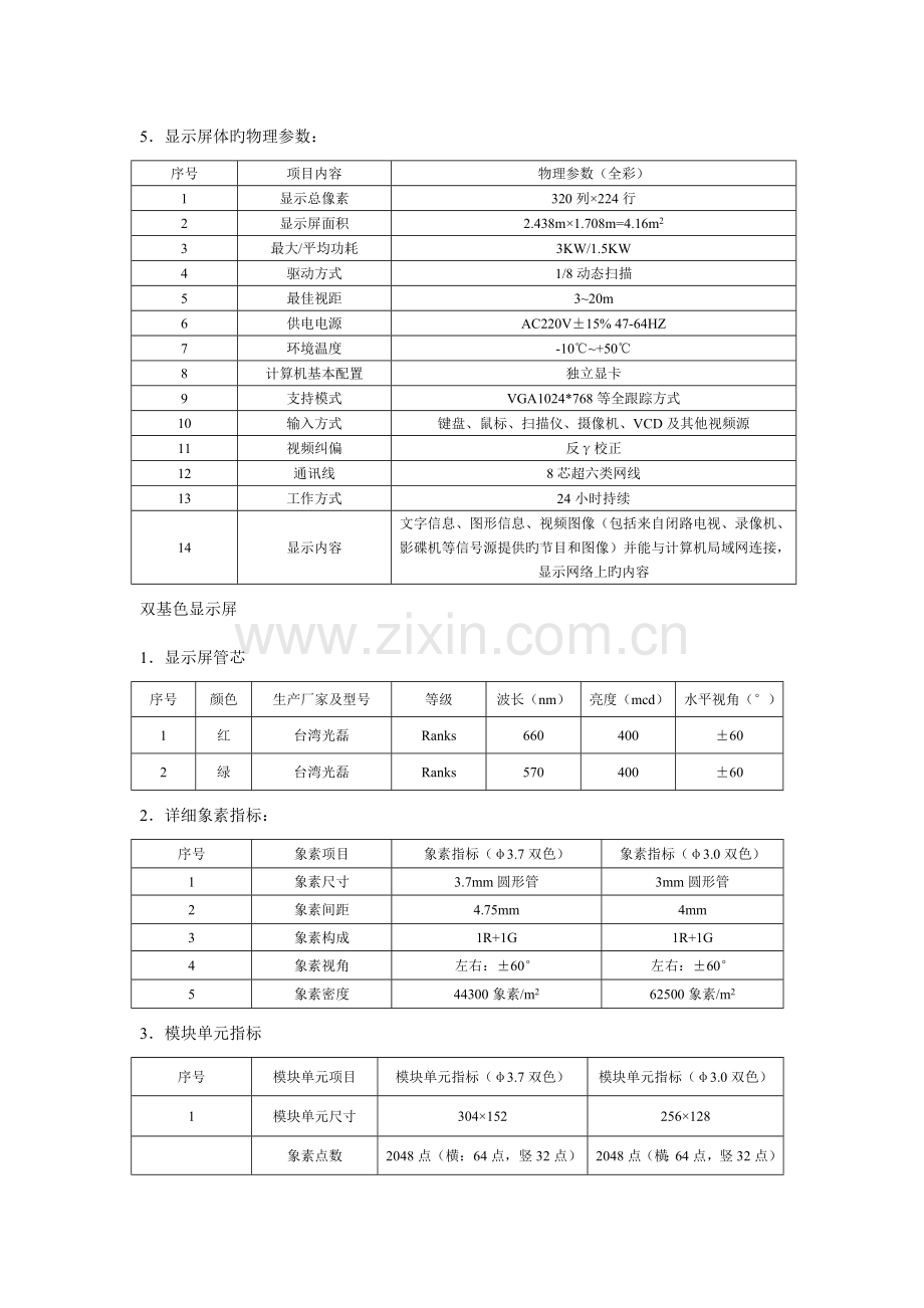 门急诊大楼电子显示屏技术参数.doc_第3页