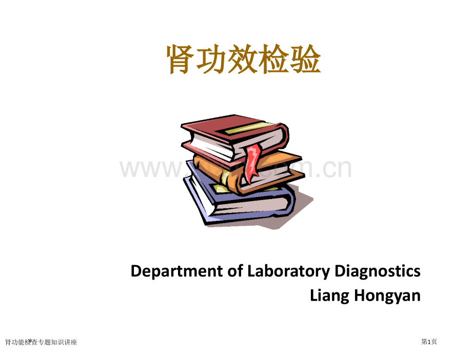 肾功能检查专题知识讲座专家讲座.pptx_第1页