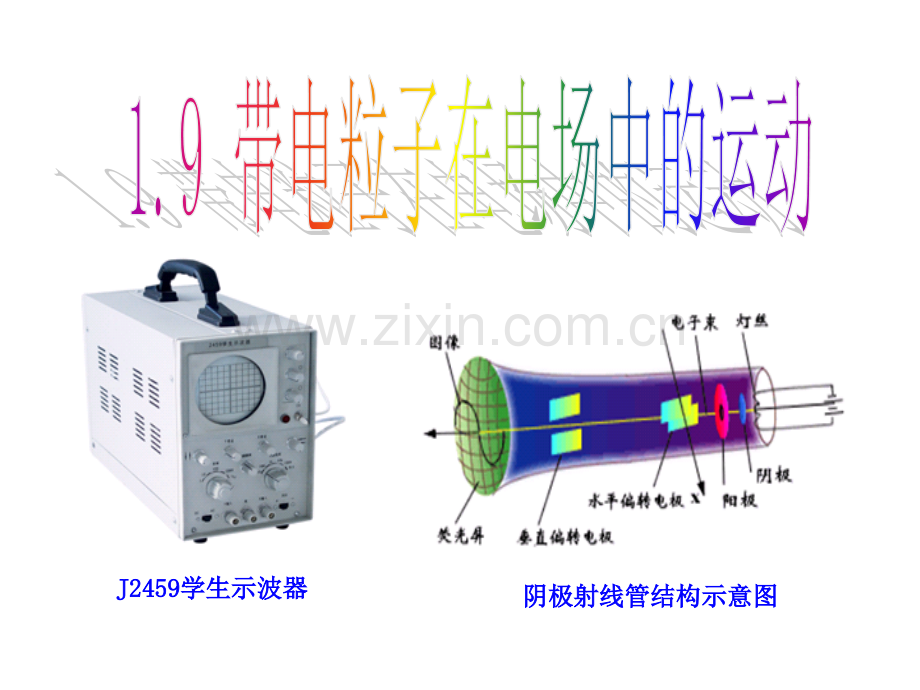 19带电粒子在电场中的运动解析.pptx_第1页