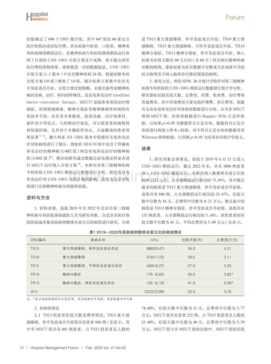 CHS-DRG精神疾病分组方案及改进研究.pdf_第2页