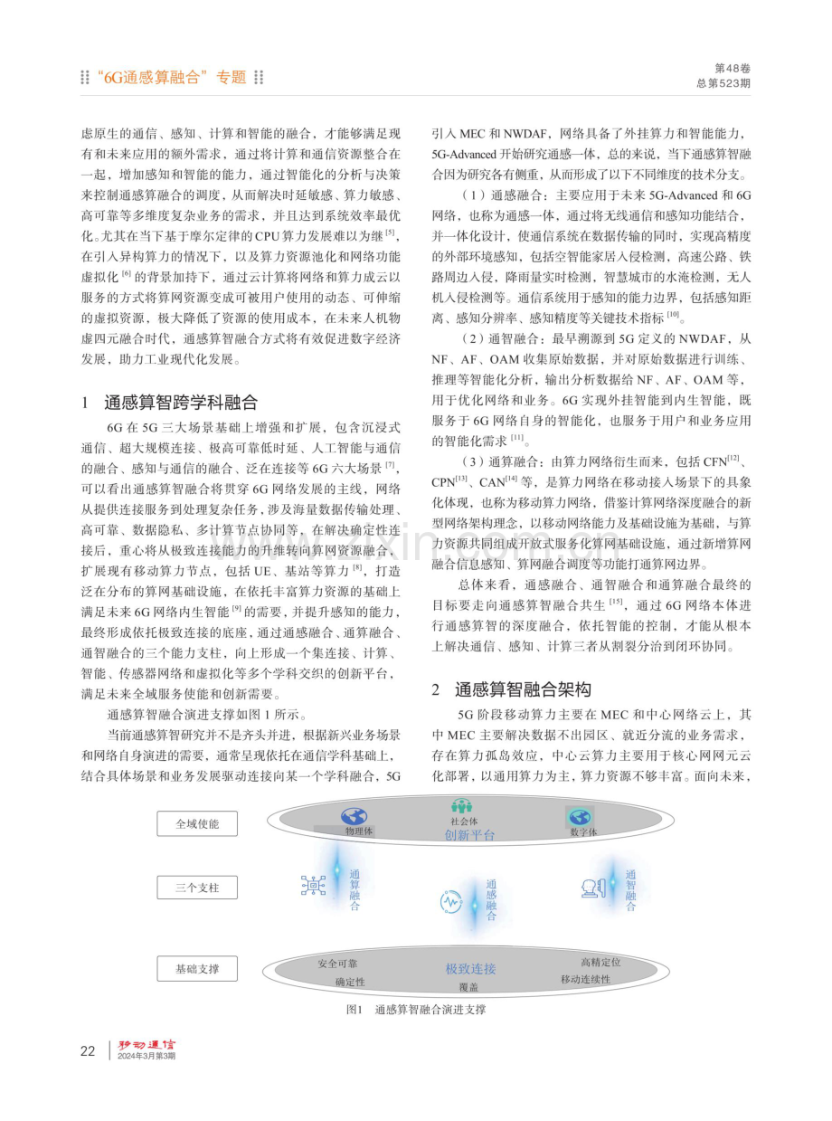 6G通感算智融合架构和场景赋能探索.pdf_第2页