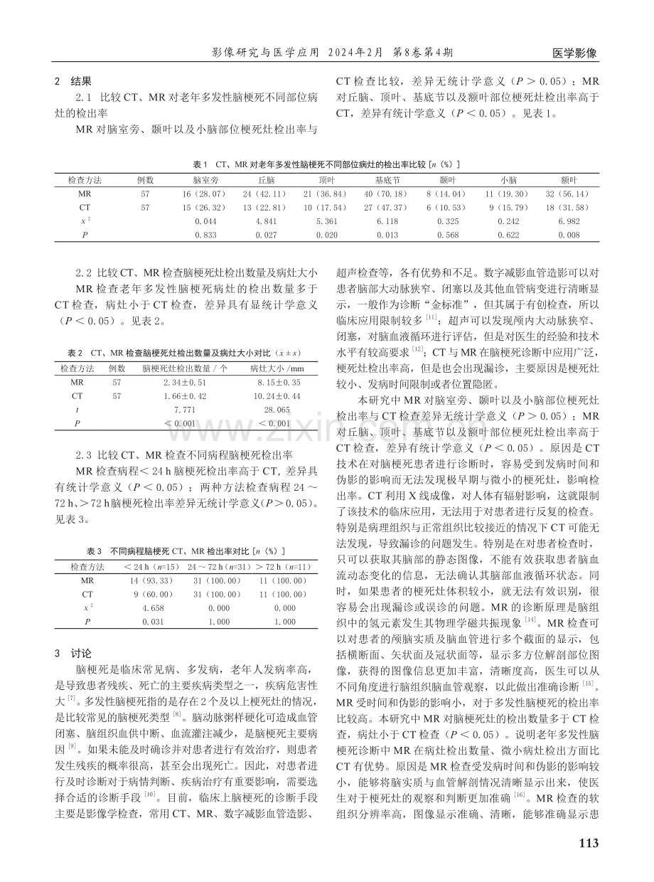 CT及MR在诊断老年多发性脑梗死中的应用价值.pdf_第2页