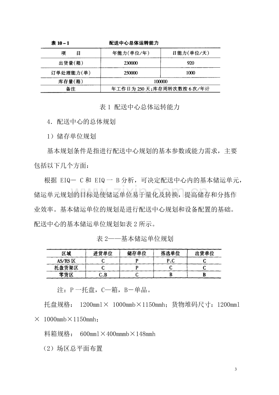 物流师二级综合评审方案设计示范医药配送中心规划方案.doc_第3页