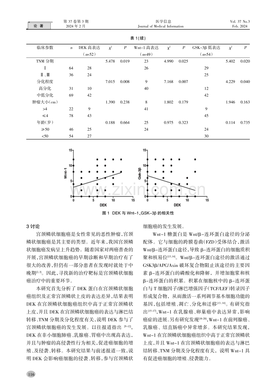 DEK、Wnt-1、GSK-3β在宫颈鳞状细胞癌中的表达和意义.pdf_第3页