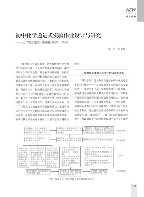 初中化学递进式实验作业设计与研究——以“探究铁钉生锈的条件”为例.pdf