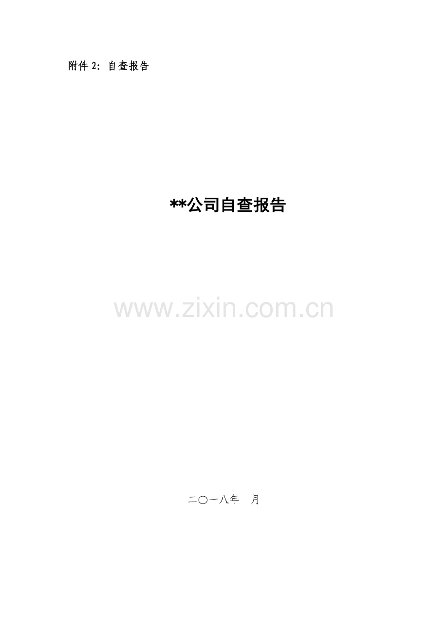 xx公司自查报告.doc_第1页