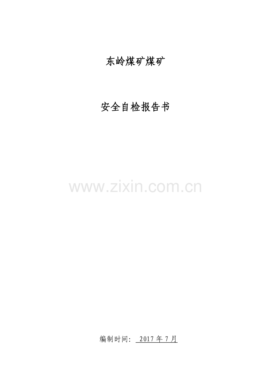 东岭煤矿体检报告书.docx_第1页