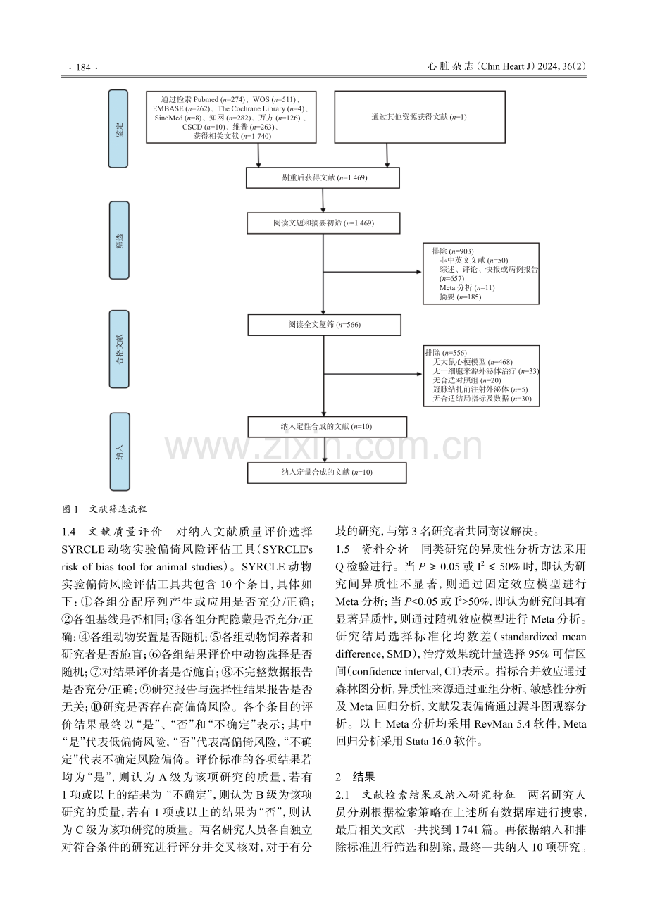 干细胞来源外泌体治疗大鼠心肌梗死有效性的Meta分析.pdf_第3页