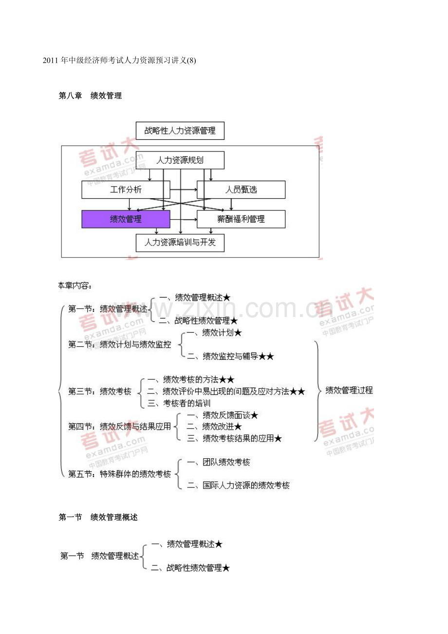 中级经济师考试人力资源预习讲义8.doc_第1页