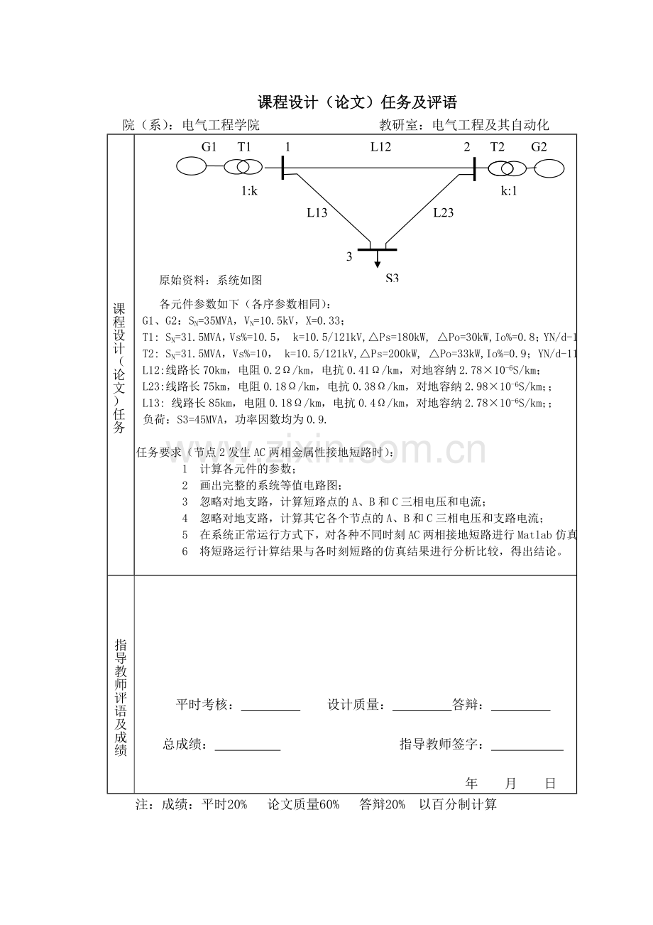 25电力系统两相接地短路计算与仿真2.doc_第2页