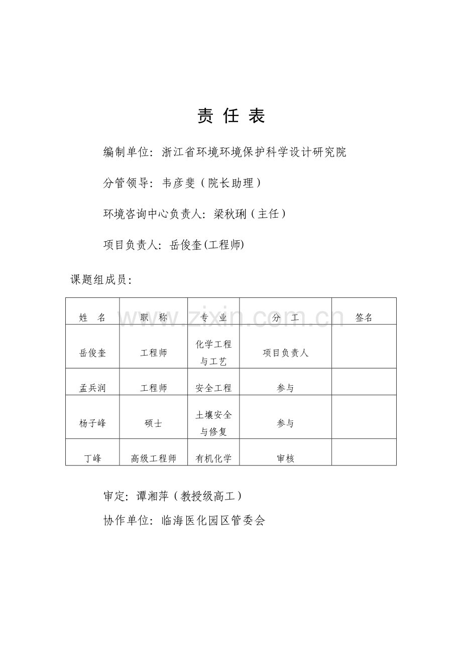 浙江临海医化园区突发投资建设环境风险污染事故应急预案.doc_第2页