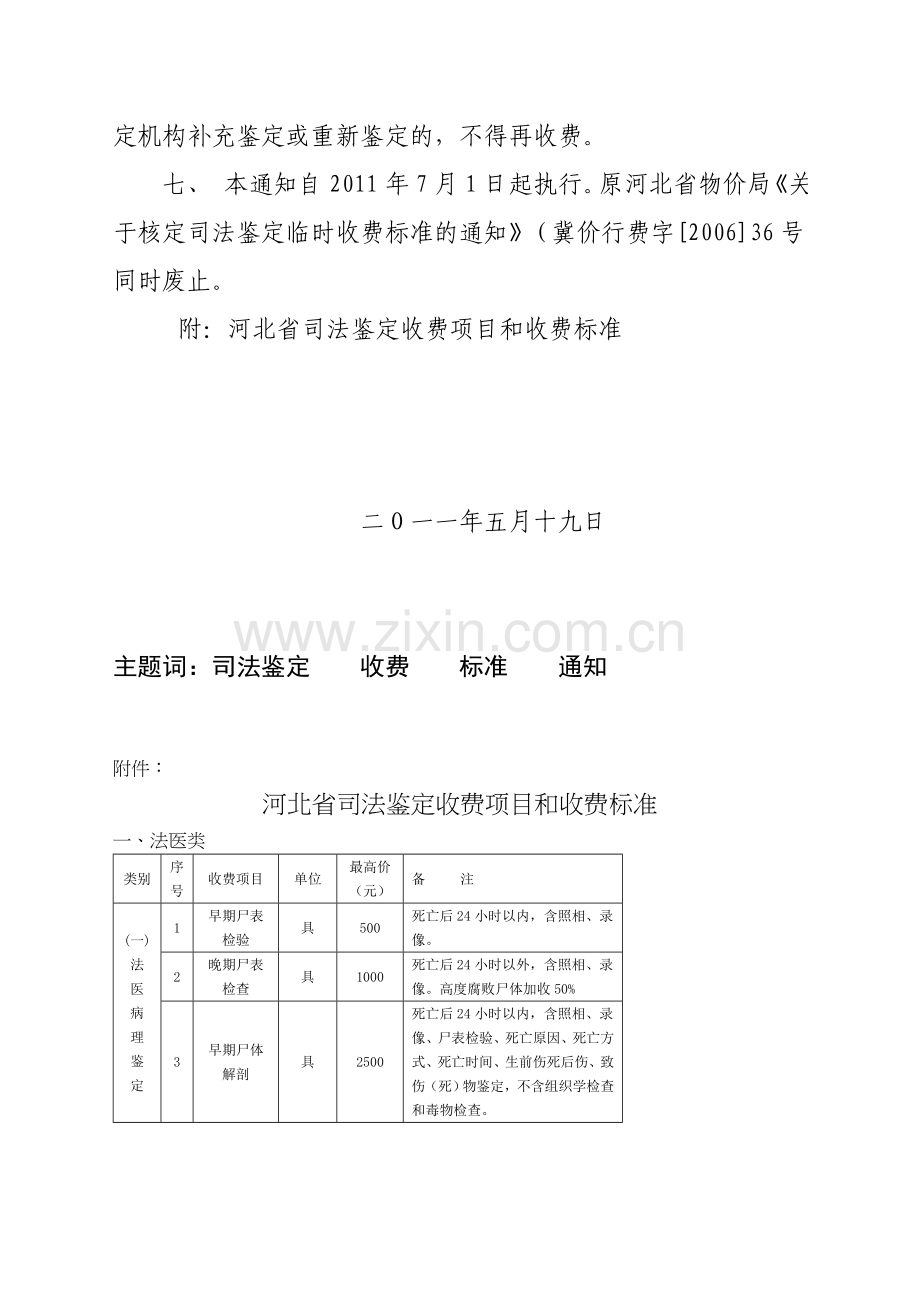 司法鉴定收费管理办法1.doc_第3页