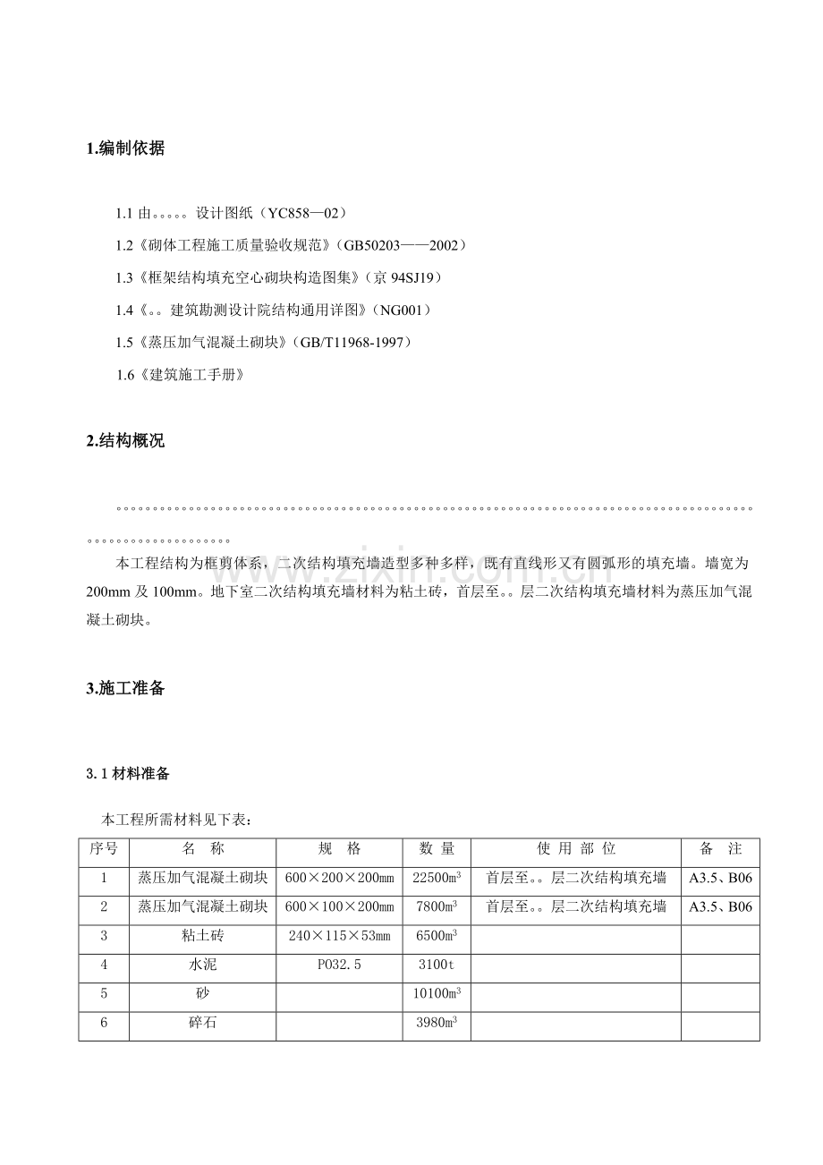 二次结构施工方案加气块.doc_第2页