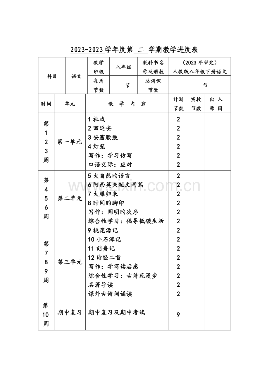 2023年部编人教版八年级下册语文教案新版全册.doc_第1页