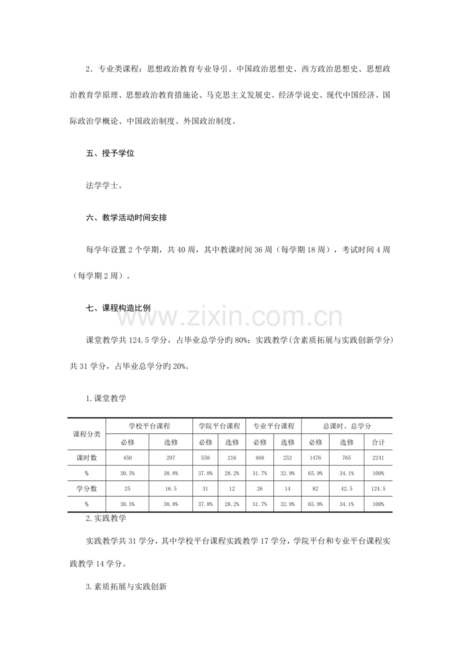 西北师范大学本科专业人才培养方案.doc_第3页