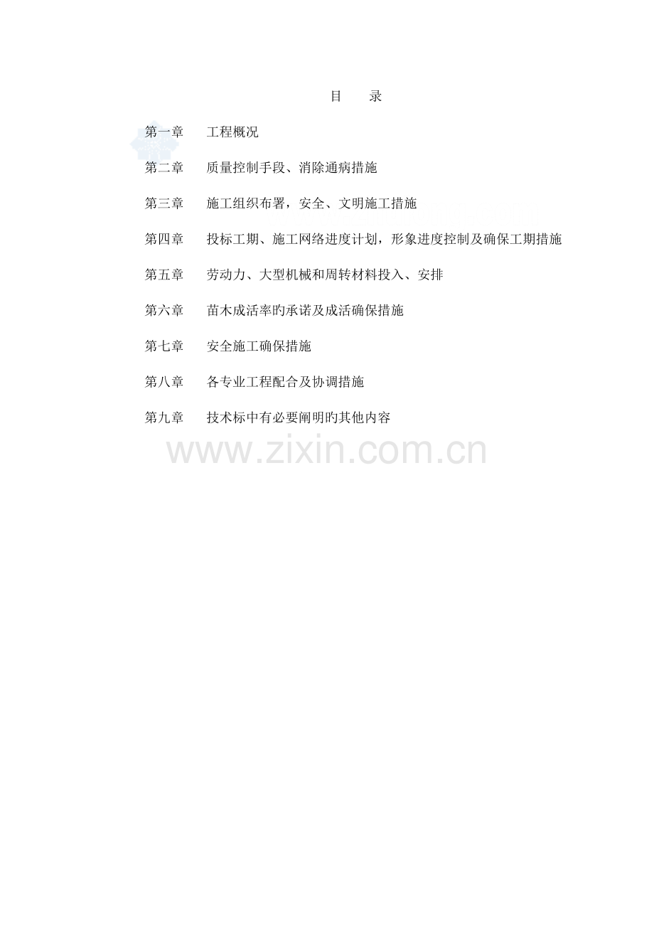 休闲广场景观工程施工组织设计方案.doc_第1页