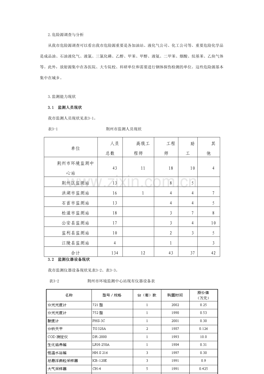 荆州市环境污染事故应急监测预案.doc_第2页