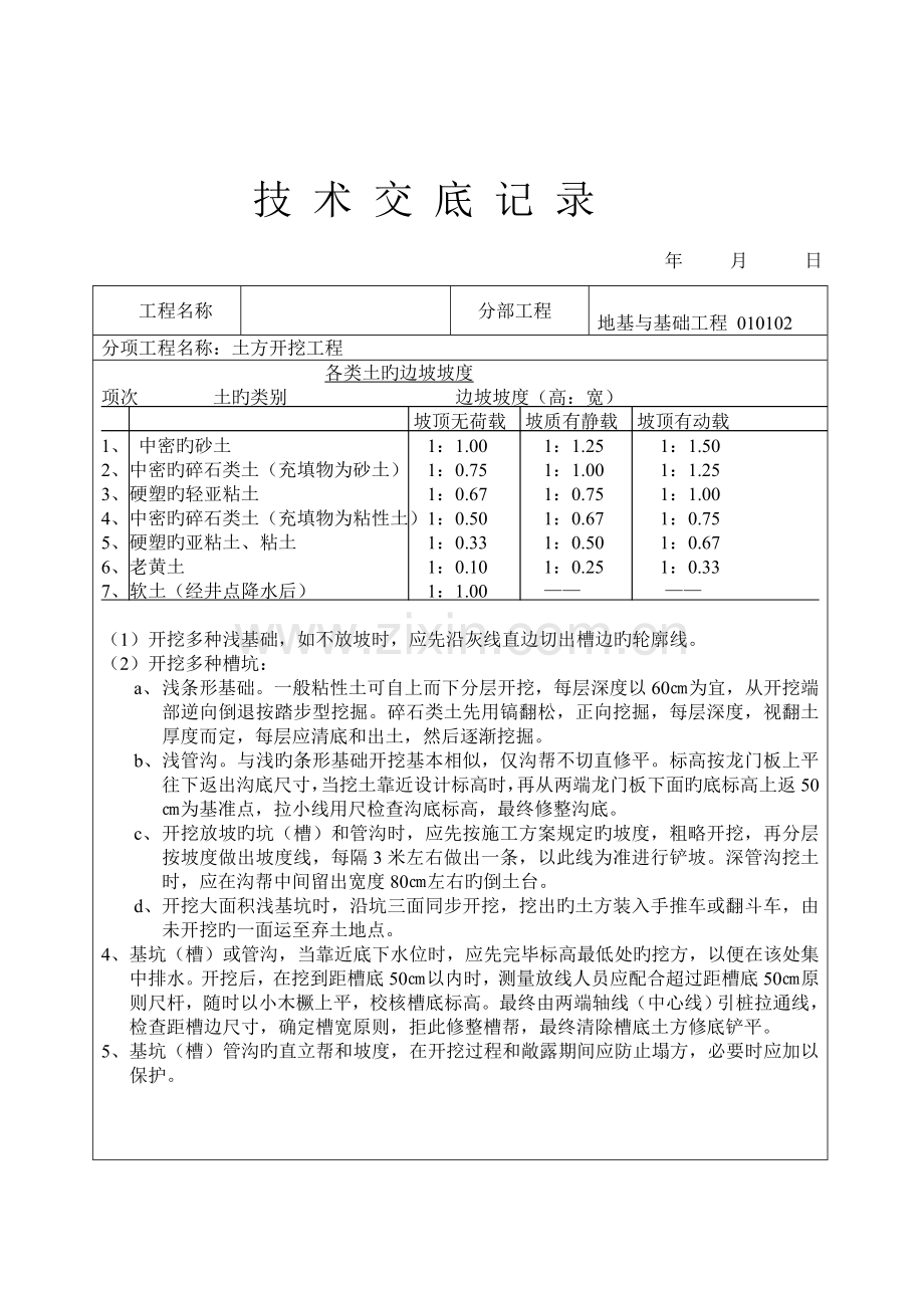 学习资料大全建筑工程技术交底土建部分.doc_第2页