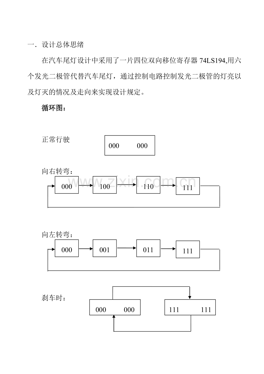 数电课程设计汽车尾灯.doc_第1页