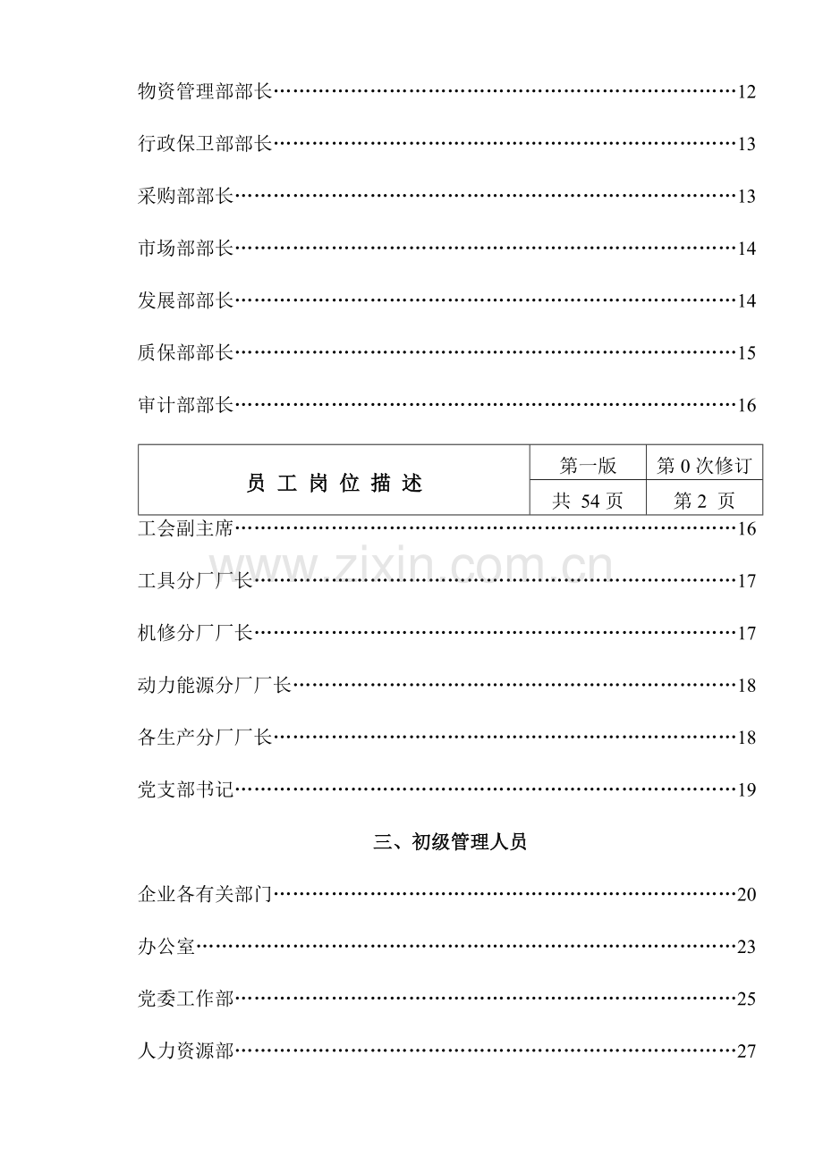 公司员工岗位描述手册.doc_第2页