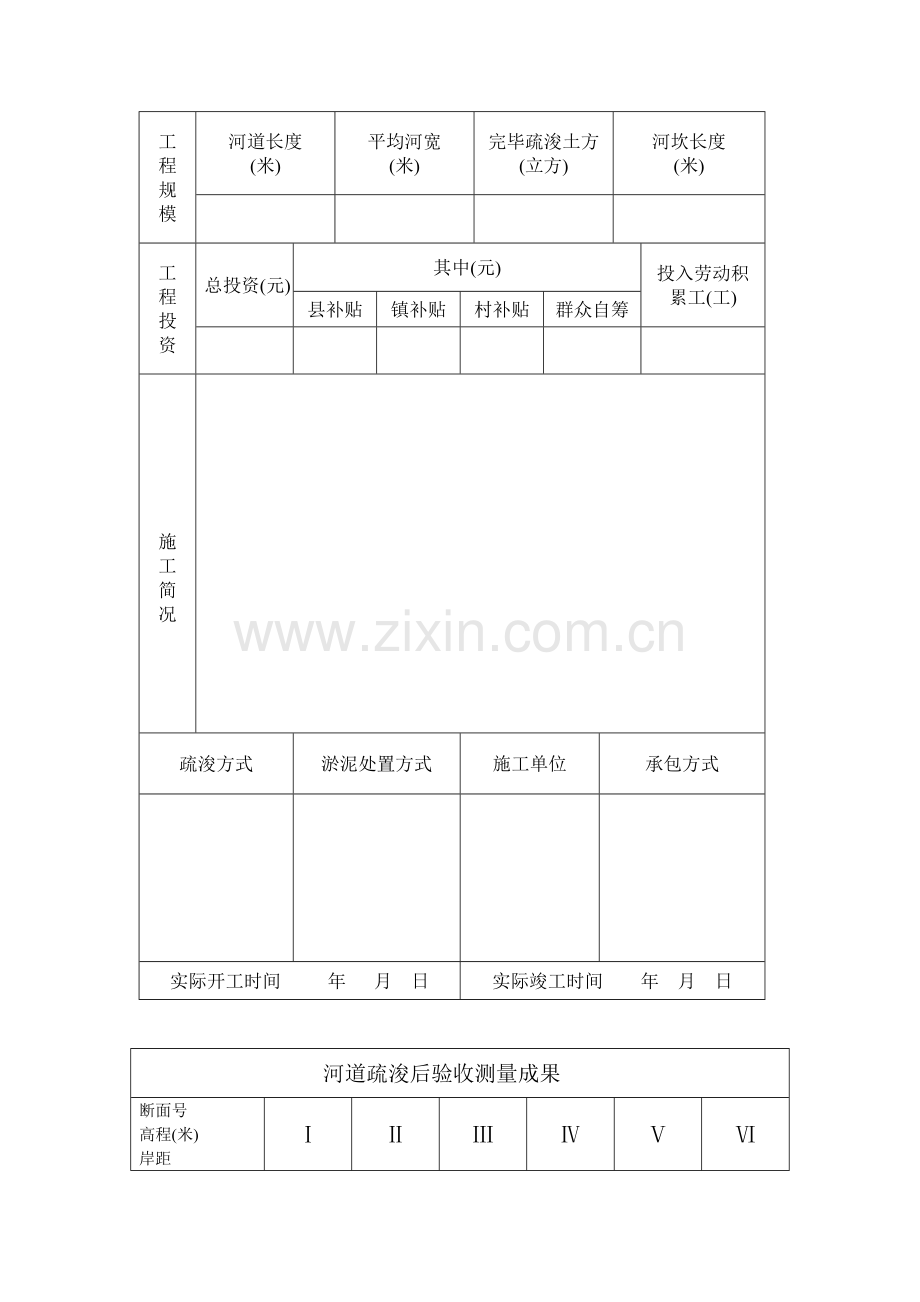 绍兴县河道疏浚工程项目验收表.doc_第3页