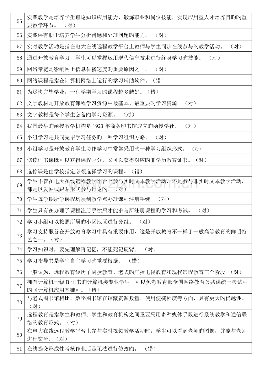 2023年春开放教育入学教育网上作业答案.doc_第3页