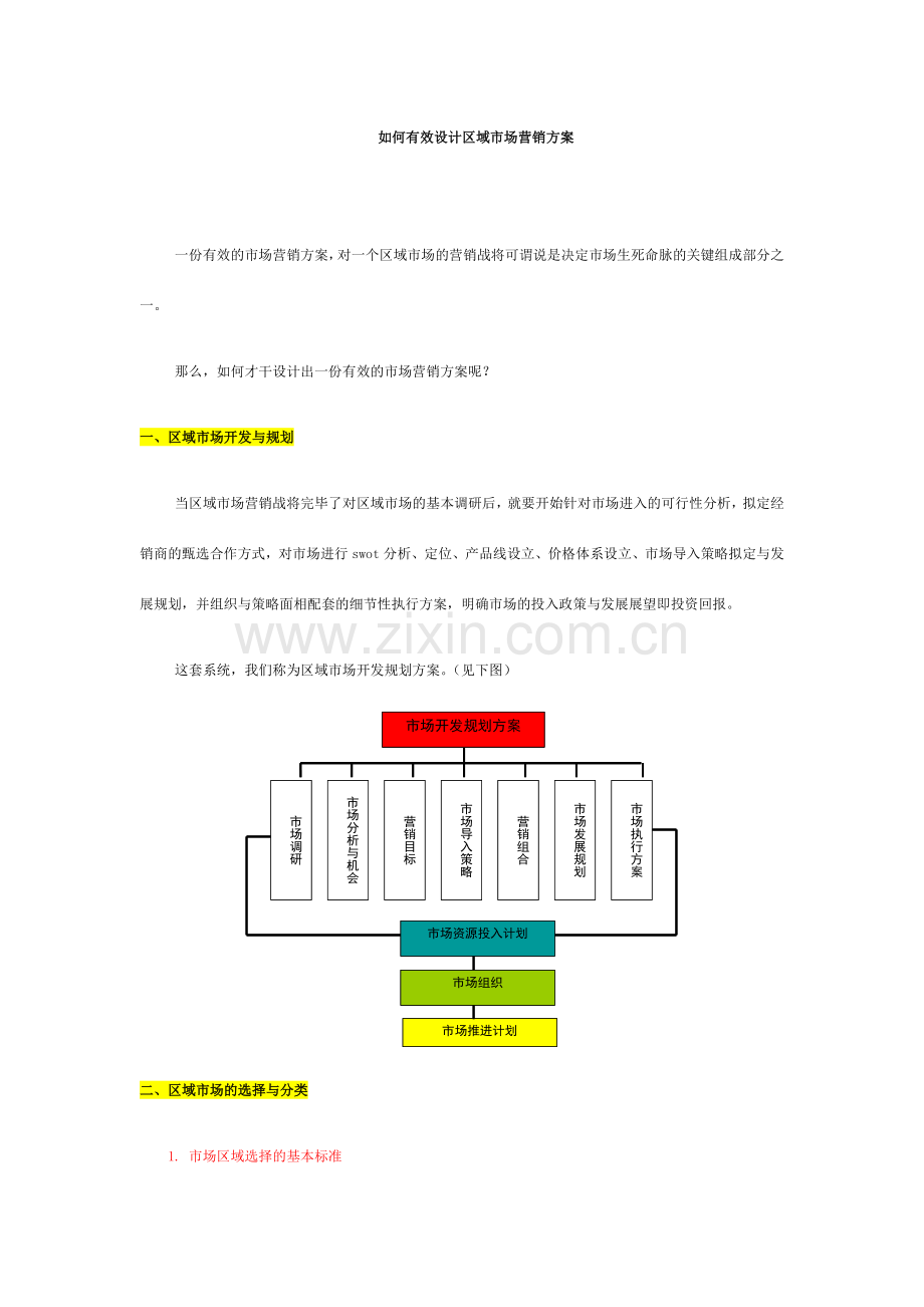 如何有效设计区域市场营销方案.doc_第1页