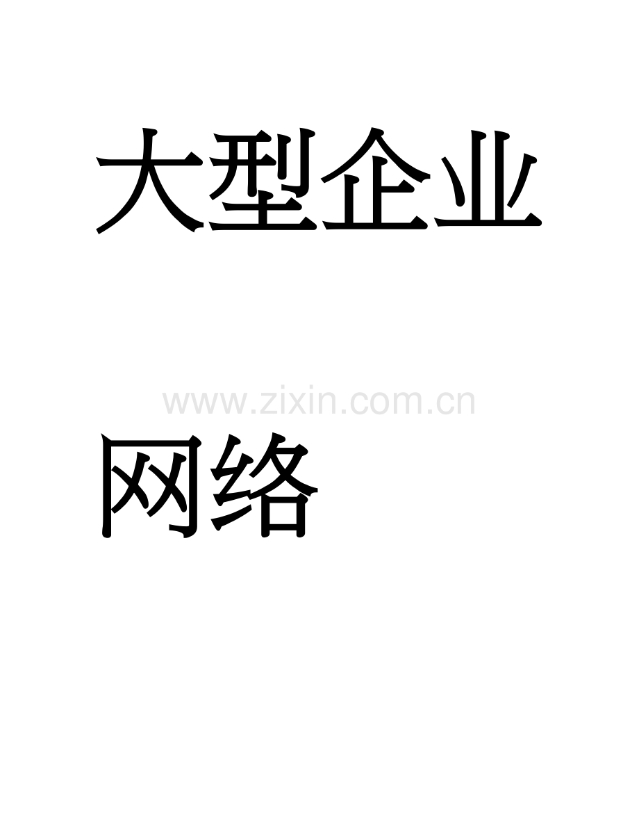 大型企业网络方案设计.doc_第1页