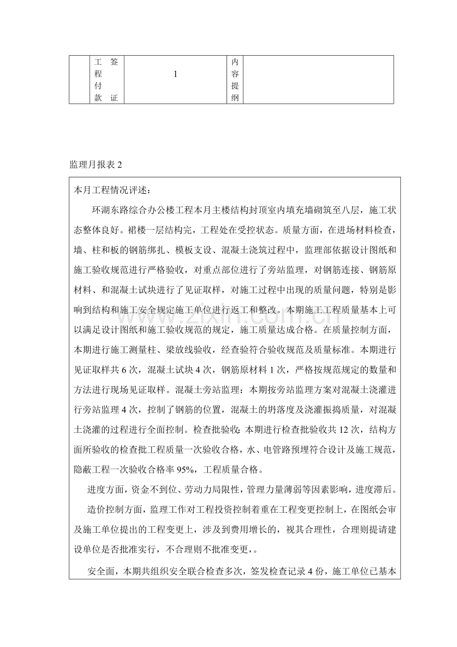 环湖东路综合楼工程监理月报样本.doc_第3页