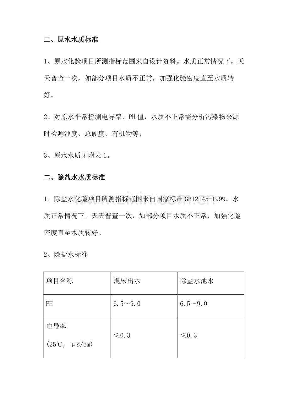 锅炉水处理系统水质监督项目和标准.doc_第2页