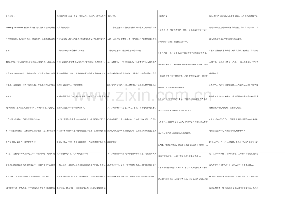 2023年护理学导论自考笔记自考资料.doc_第1页