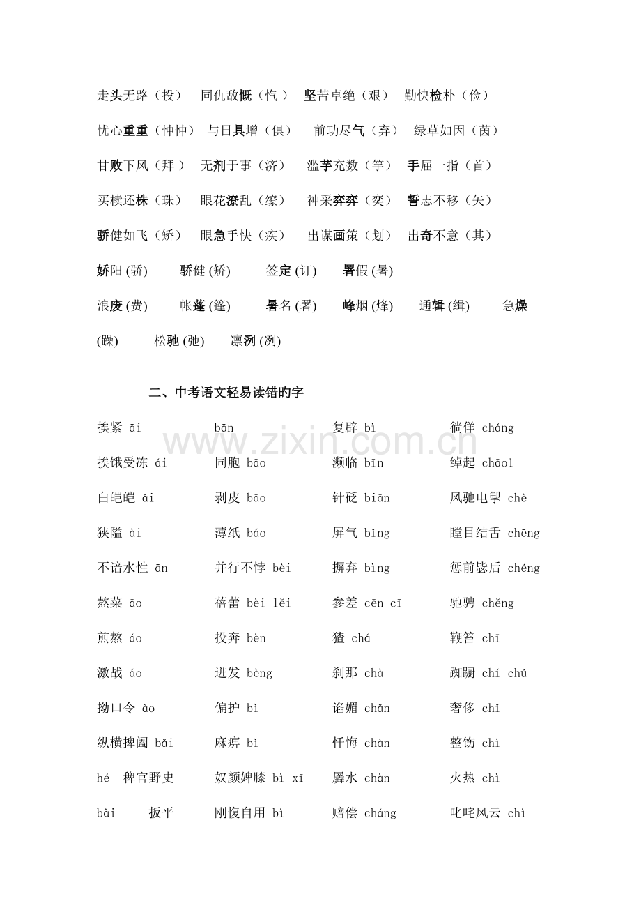 2023年初中语文知识点汇总.doc_第3页