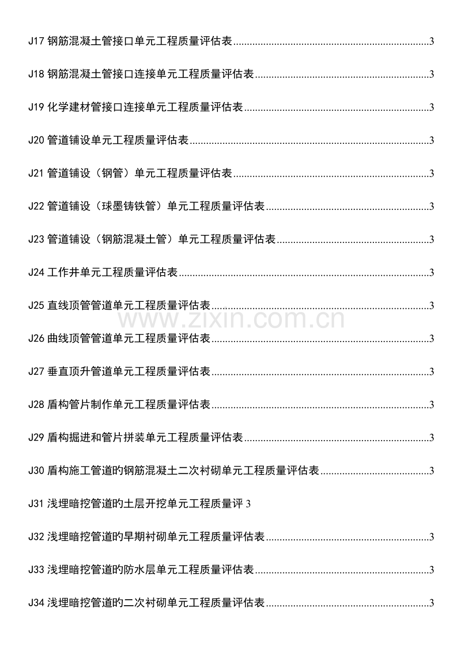 水利水电工程给水排水管道工程施工质量评定表.docx_第3页