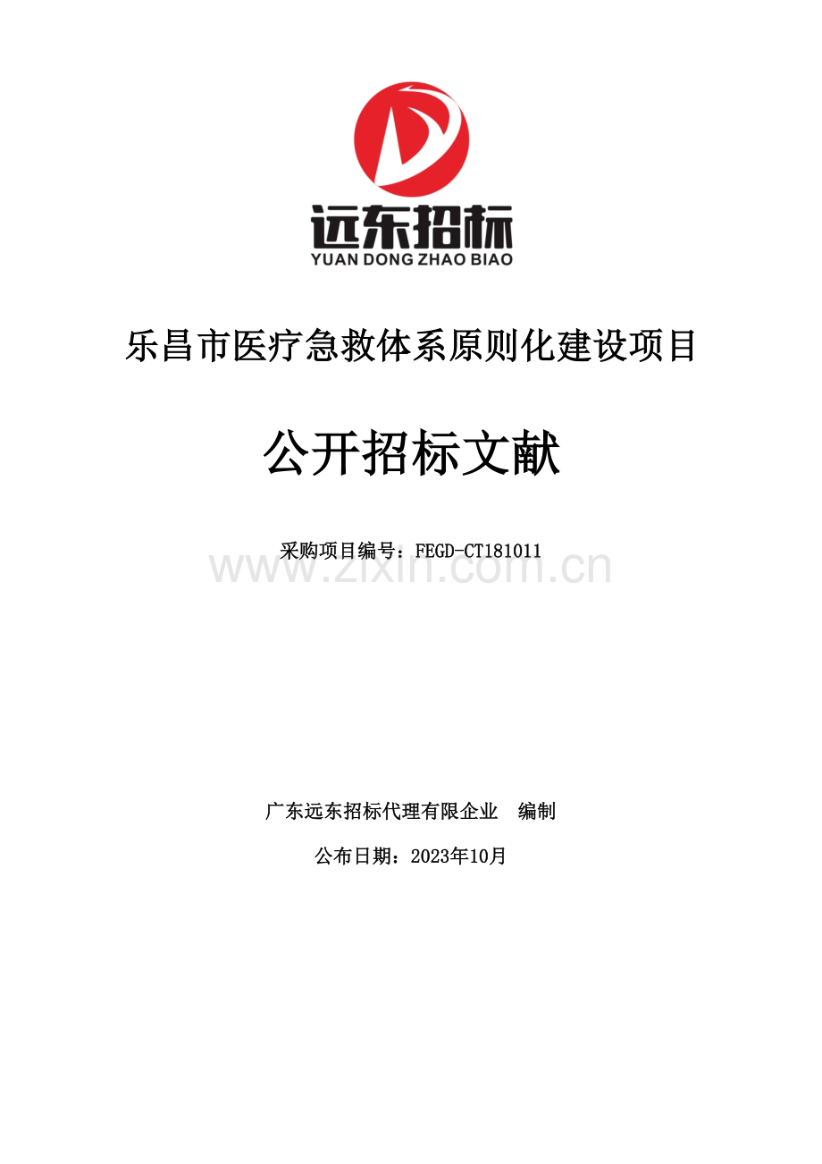 乐昌医疗急救体系标准化建设项目.doc_第1页