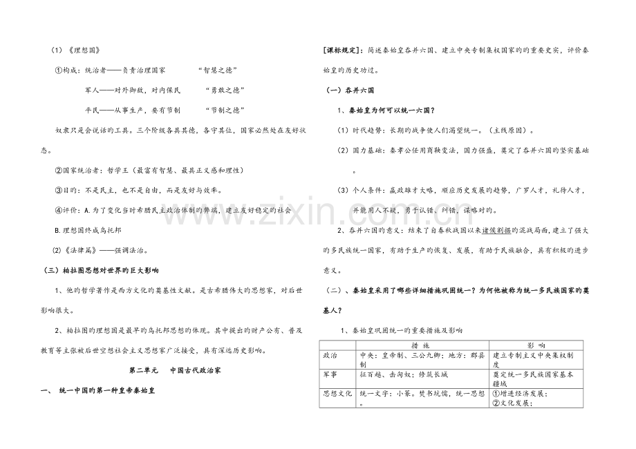 2023年选修四中外历史人物评说知识点归纳.doc_第3页