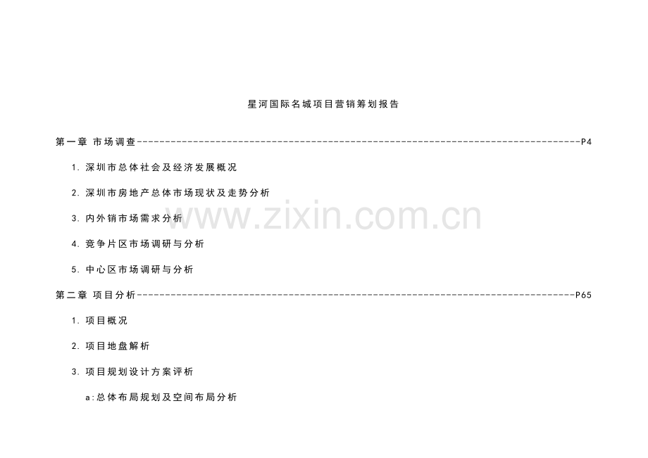 星河国际名城营销策划报告.doc_第1页