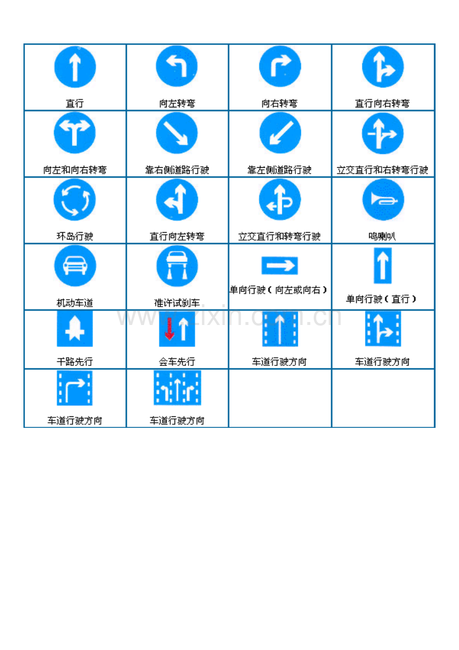 交通规则标识图.doc_第3页