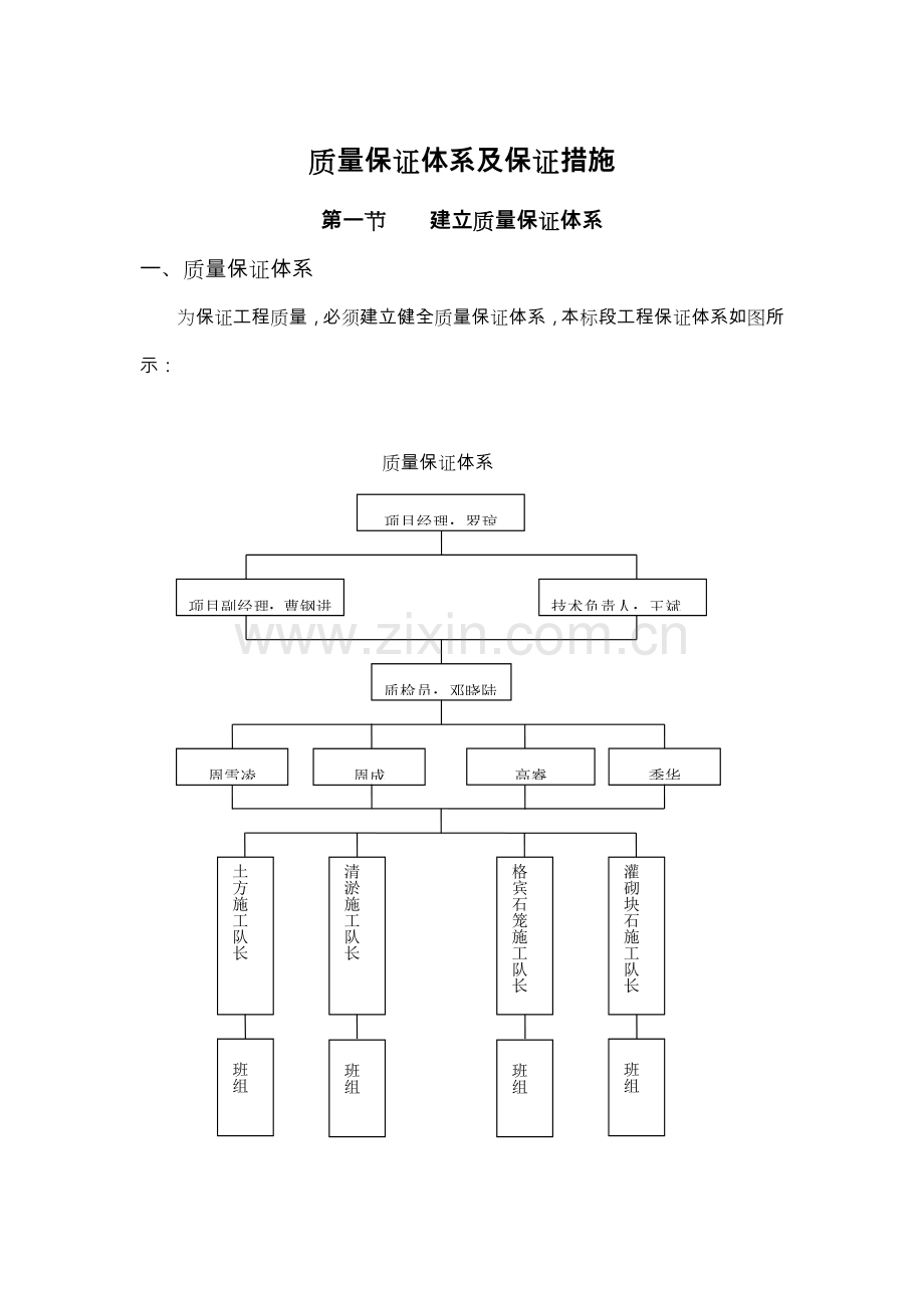 质量保证体系与安全保证措施方案.doc_第1页