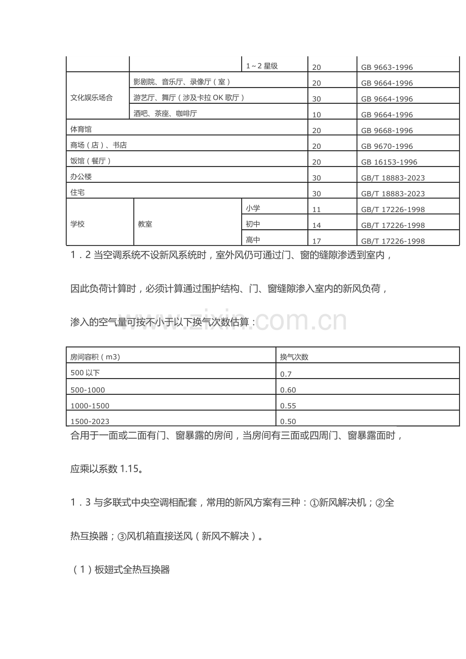 新风系统设计方案和新风量计算方法详解.doc_第2页