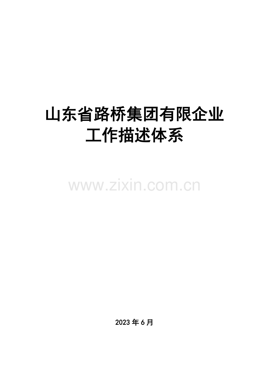 山东省集团职务说明书汇编.doc_第1页