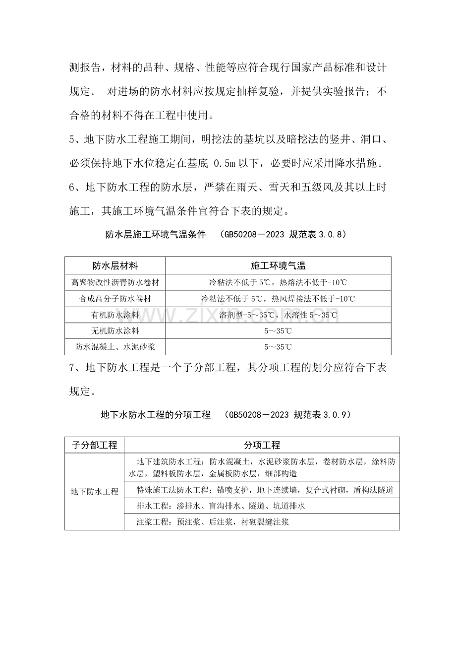 地下防水工程施工质量监理实施细则.doc_第3页