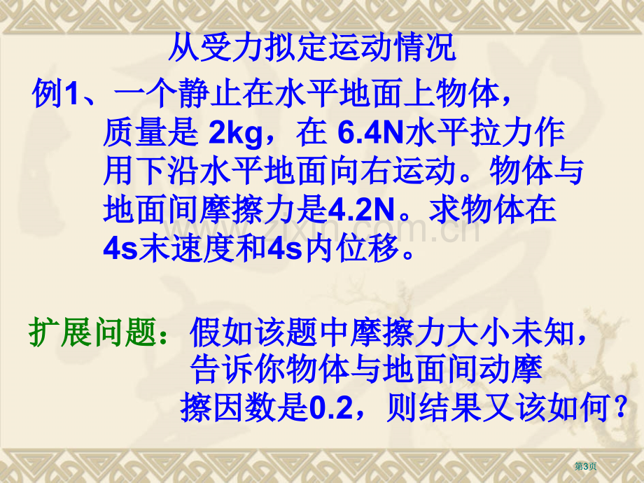 物理46用牛顿运动定律解决问题一1市公开课金奖市赛课一等奖课件.pptx_第3页