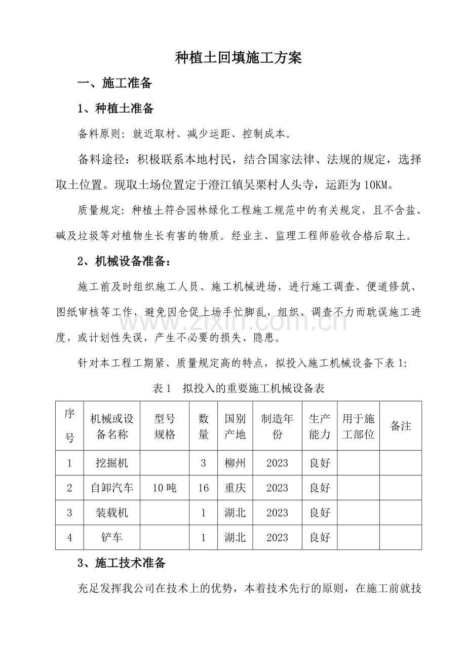 种植土回填施工方案.doc_第1页