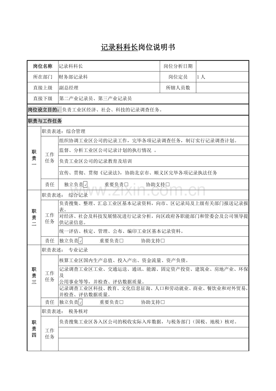 统计科岗位说明书.doc_第2页