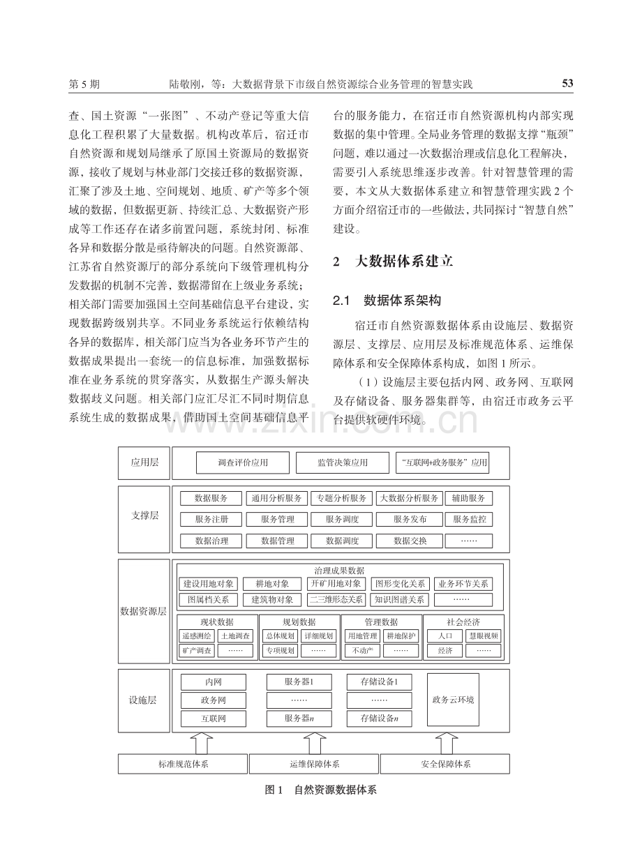 大数据背景下市级自然资源综合业务管理的智慧实践——以宿迁市“智慧自然”建设为例.pdf_第2页