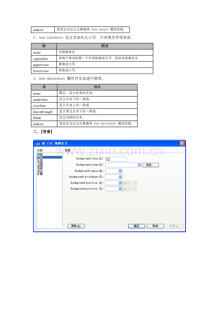 CSS样式规则定义对话框中英文对照.doc_第2页