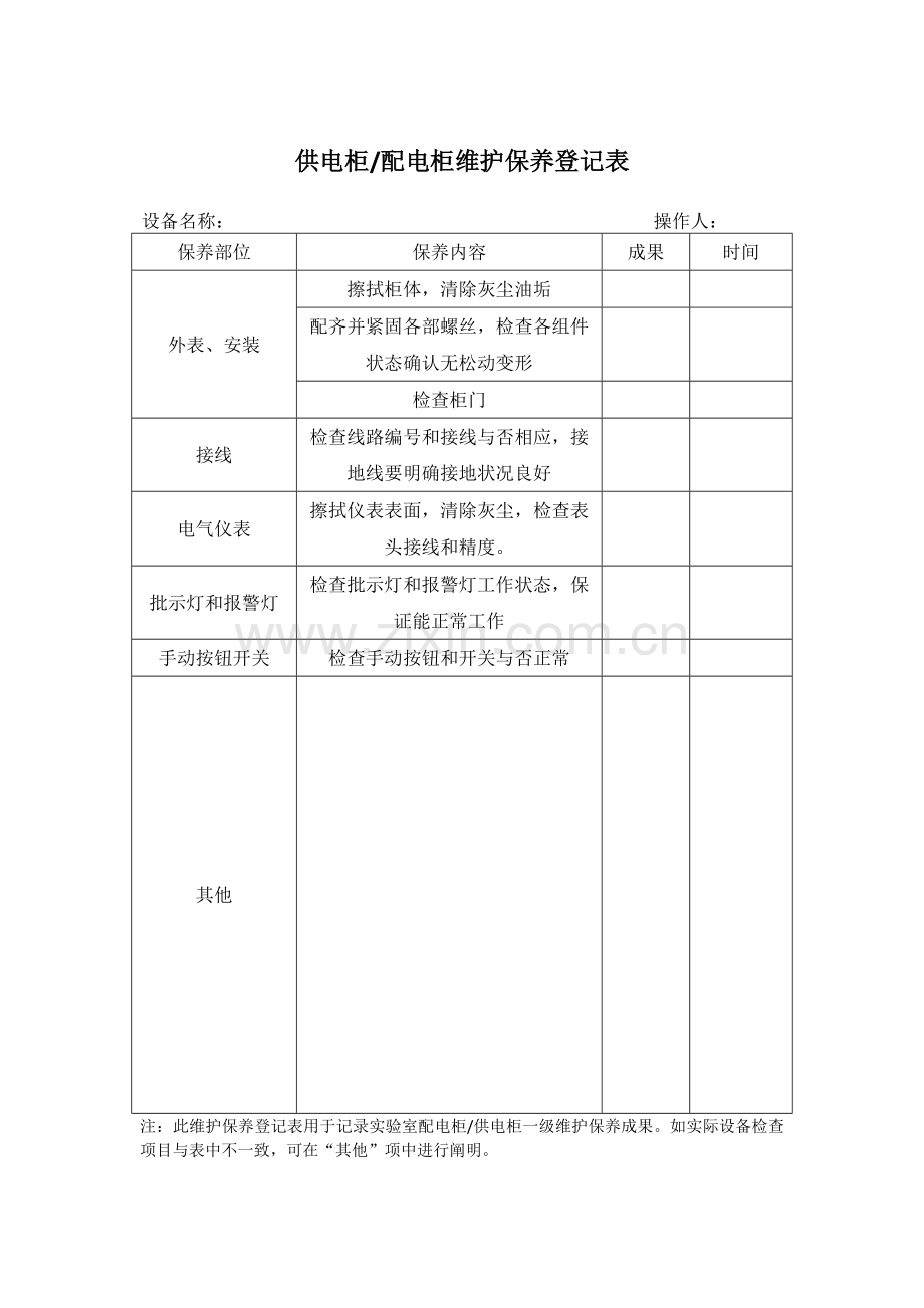 设备维护保养记录表.docx_第3页